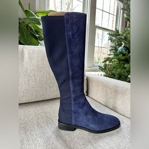 Stuart Weitzman Greer City Boots Blue Size 7 and 7.5 New with Box